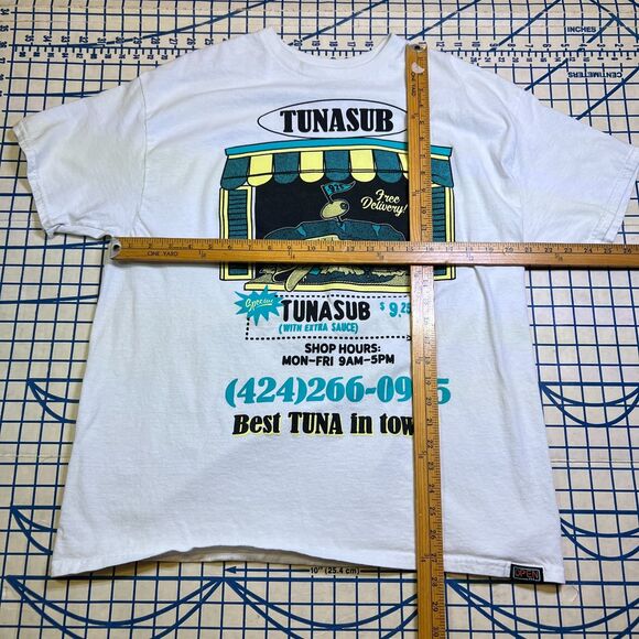 Open 925 Men's T-Shirt Tuna Sub Men's Size XL Graphic Short Sleeve Tee - Picture 8 of 8